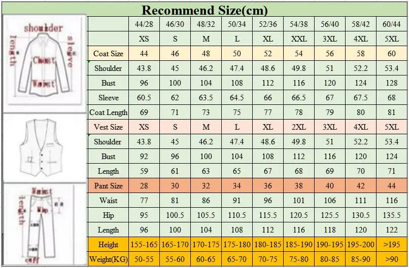 Men Suits 3 Pieces Tailored Best Man Groom Wedding Tuxedo Slim Fit Jacquard Two-color Blazer Jacket  Vest Pants Tuxedo Clothing
